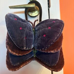 Velvet Butterfly Clutch